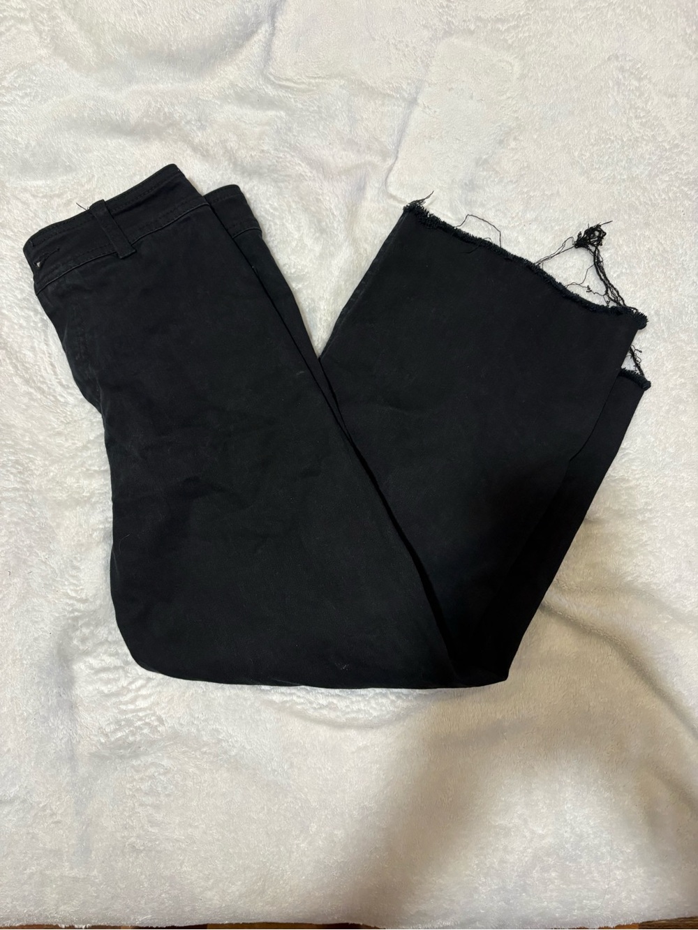 GB girls Black Distressed Hem Jeans